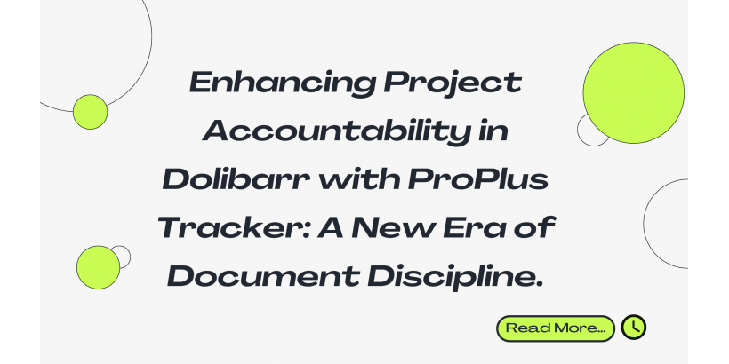 تعزيز إدارة المشاريع المنظمة في Dolibarr باستخدام ProPlus Tracker